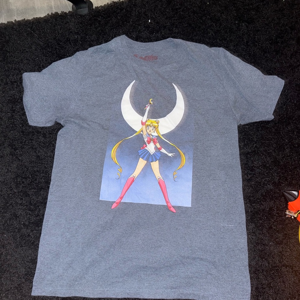 Sailor Moon Gray T-Shirt Sz.M Naoko Takeuchi/PNP Toei Animation